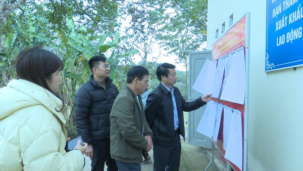 XÃ HOÀNG VĂN THỤ: KIỂM TRA CÔNG TÁC CHUẨN BỊ BẦU CỬ